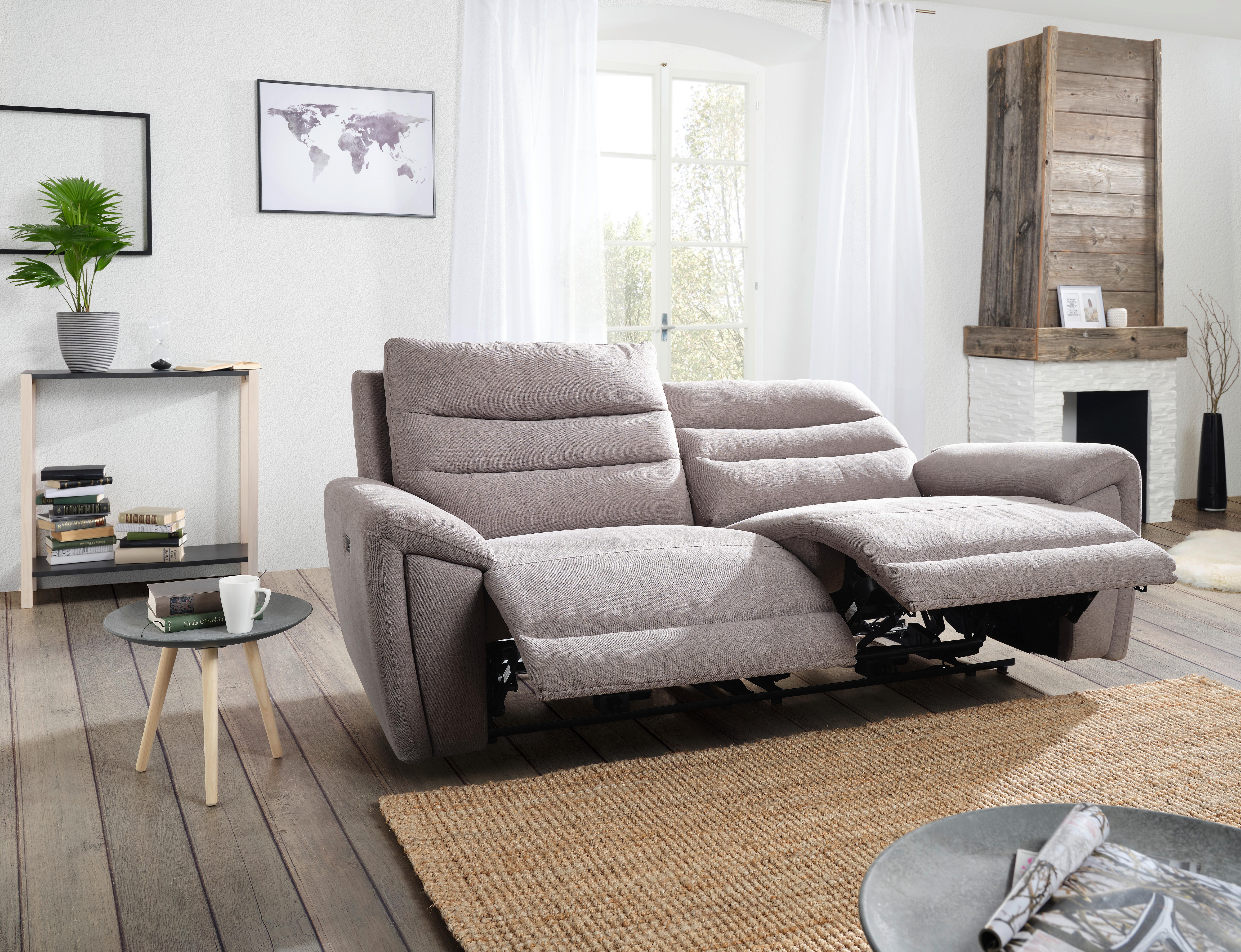 2-SITS SOFFA KNUT - grå/svart, Klassisk, trä/textil (213/100/94cm) - Mömax