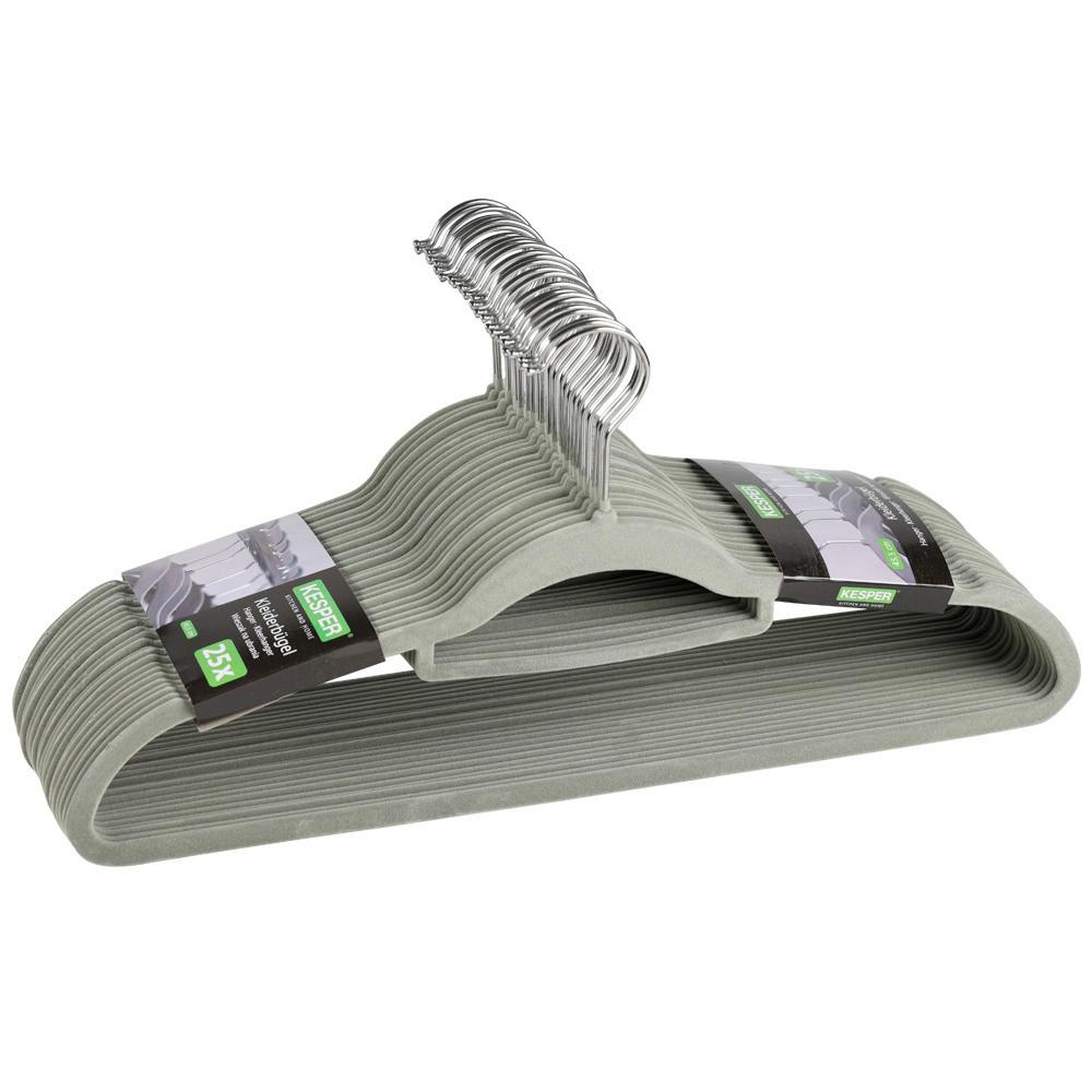 WIESZAK NA UBRANIA 16644 - szary, Basics, tworzywo sztuczne (45.5/23/3.6cm) - Kesper
