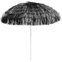 PARASOL PRZECIWSŁONECZNY HAWAII - czarny/kolor aluminiowy, Design, metal/tkanina (200/200cm) - Jan Kurtz