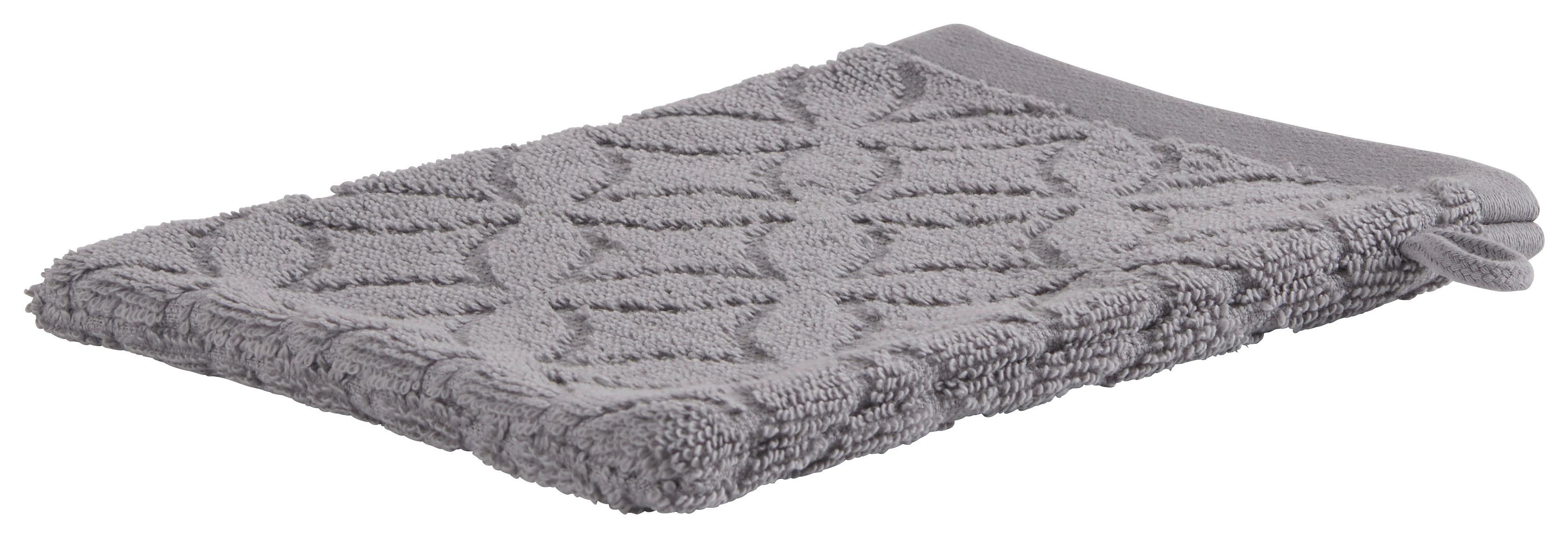 Waschlappen Naime in Grau ca. 16x21cm - Grau, LIFESTYLE, Textil (16/21cm) - Modern Living