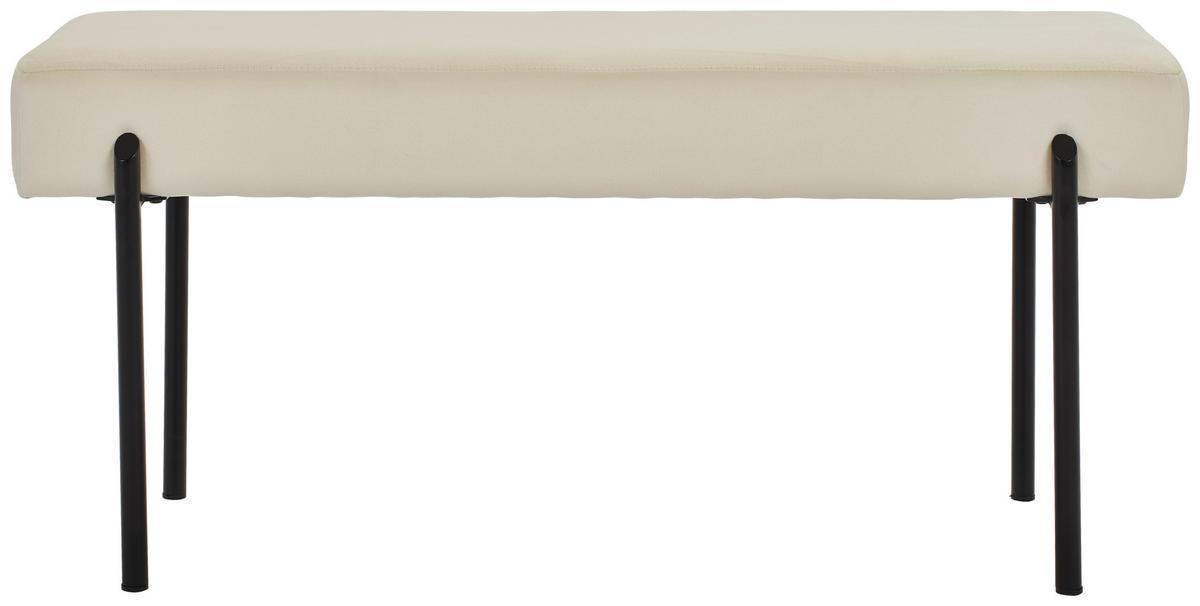 SIEDZISKO ANEMONE - czarny/biały, Modern, metal/tkanina (100/45/35cm) - PBJ