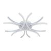 LED-TAKLAMPA WILMA - vit, Modern, metall/plast (60/60/8,5cm) - Mömax