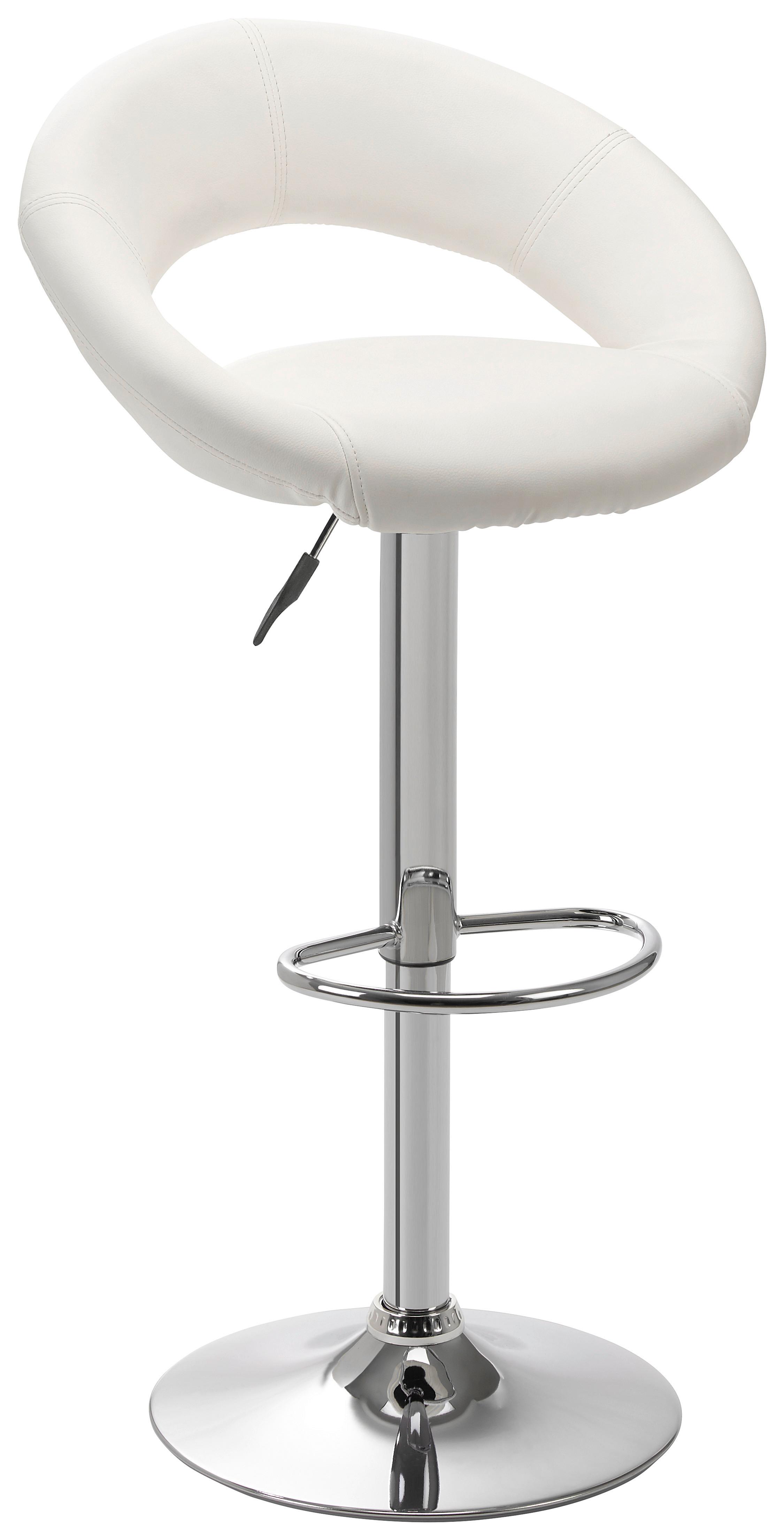 Barska Stolica Walker - boja hroma/bela, Konvencionalno, drvo/metal (50/82-103/56cm) - Modern Living