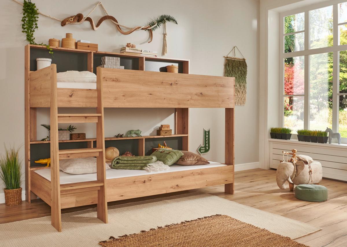 Pograd Sway, Barva Hrasta Artisan - hrast artisan, Konvencionalno, leseni material (90/200cm)