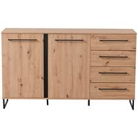 Tálalószekrény Sardinia - Artisan tölgy, Modern, faalapú anyag (159/95/42cm)