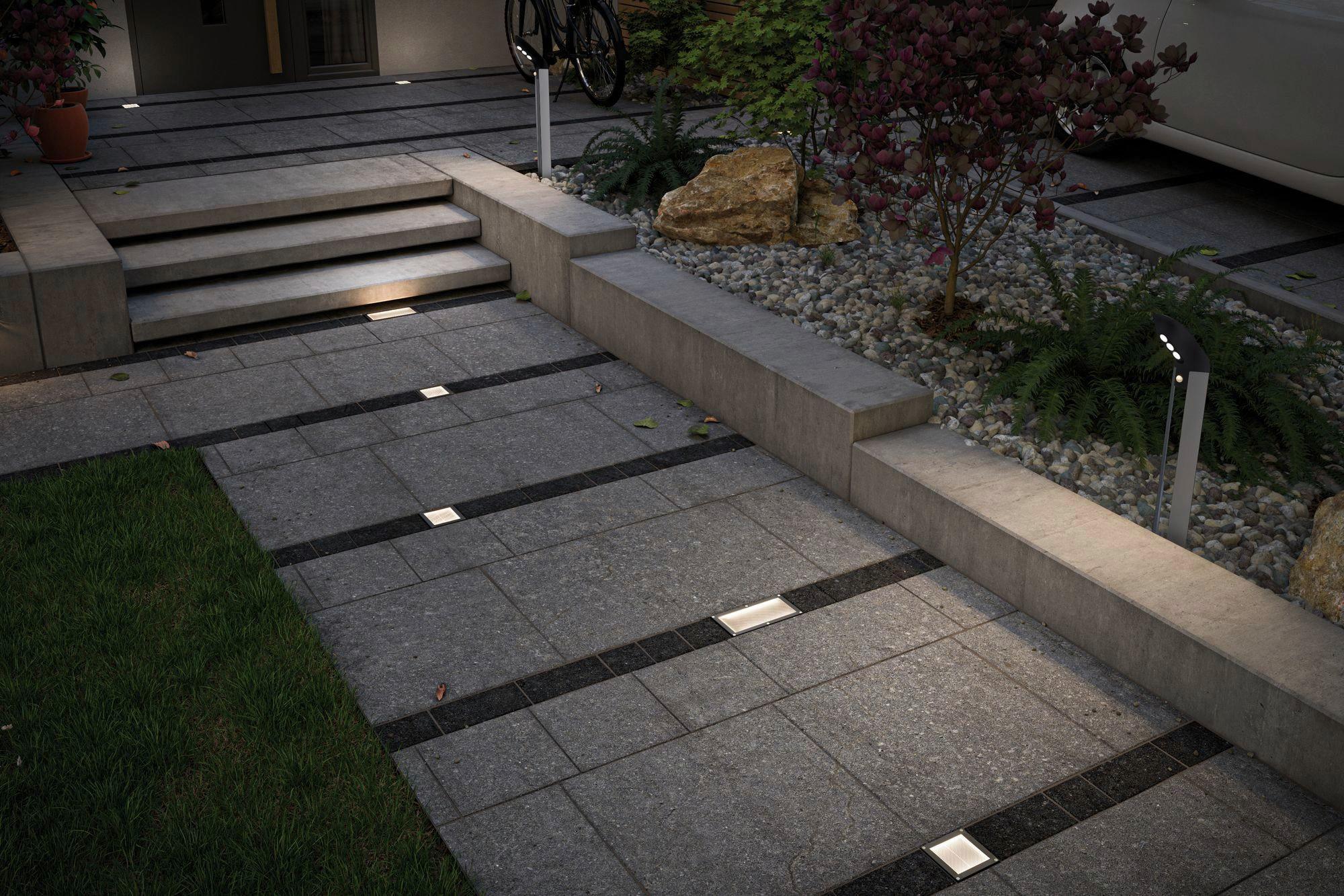 Solarleuchte Solar Box LED in Edelstahlfarben max. 0,6 W - Klar/Edelstahlfarben, Basics, Metall (20/5,1/10cm) - Paulmann