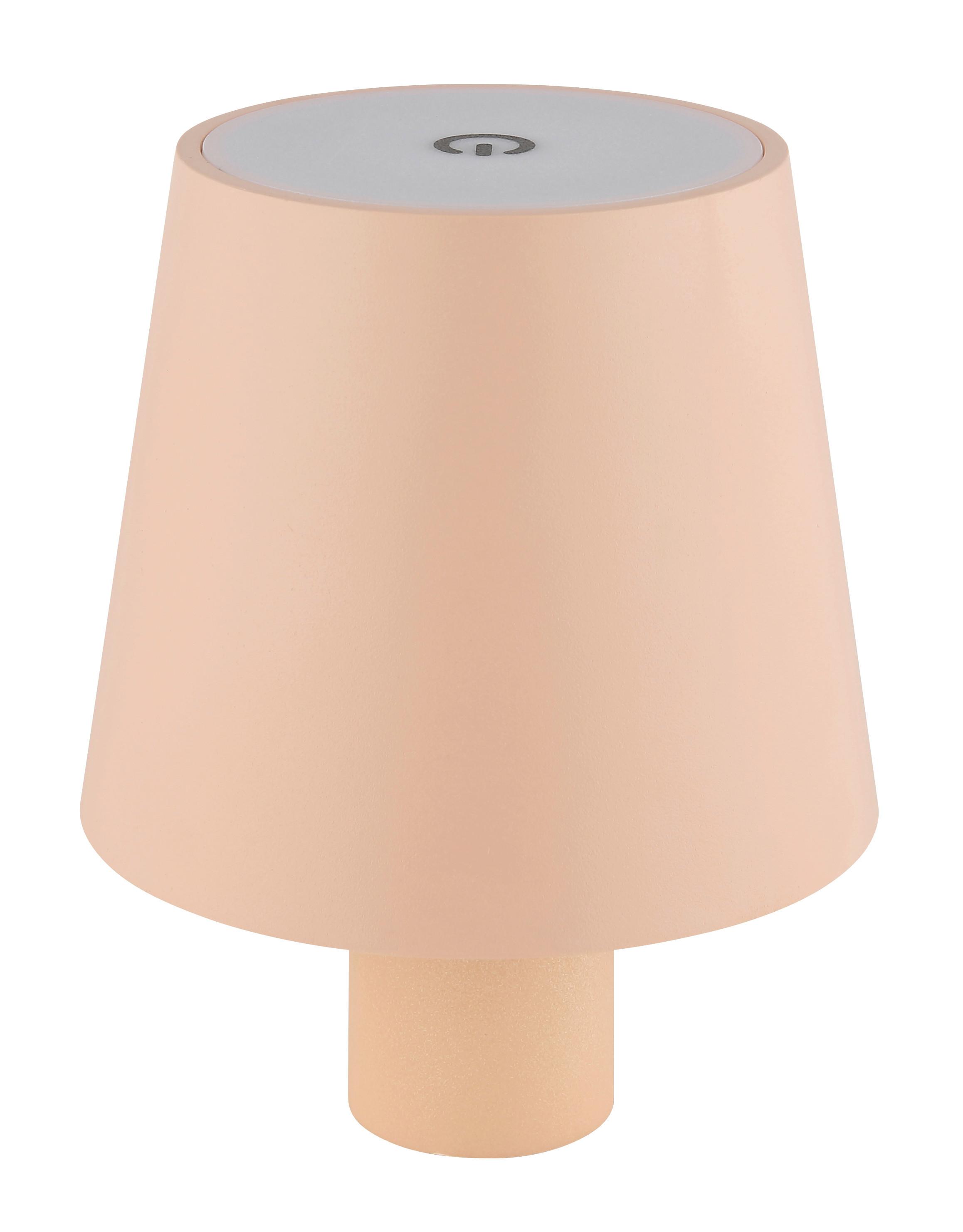 Akku-Tischleuchte Vannie Rosa max. 3 Watt - Rosa, Trend, Kunststoff/Metall (10,6/13cm) - Globo