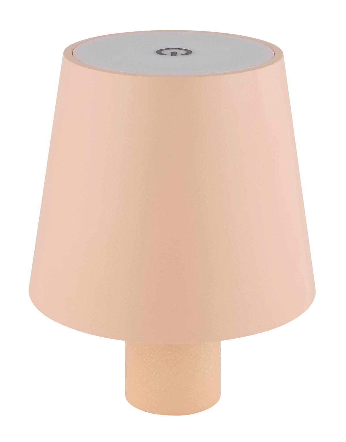 Akku-Tischleuchte Vannie Rosa max. 3 Watt - Rosa, Trend, Kunststoff/Metall (10,6/13cm) - Globo