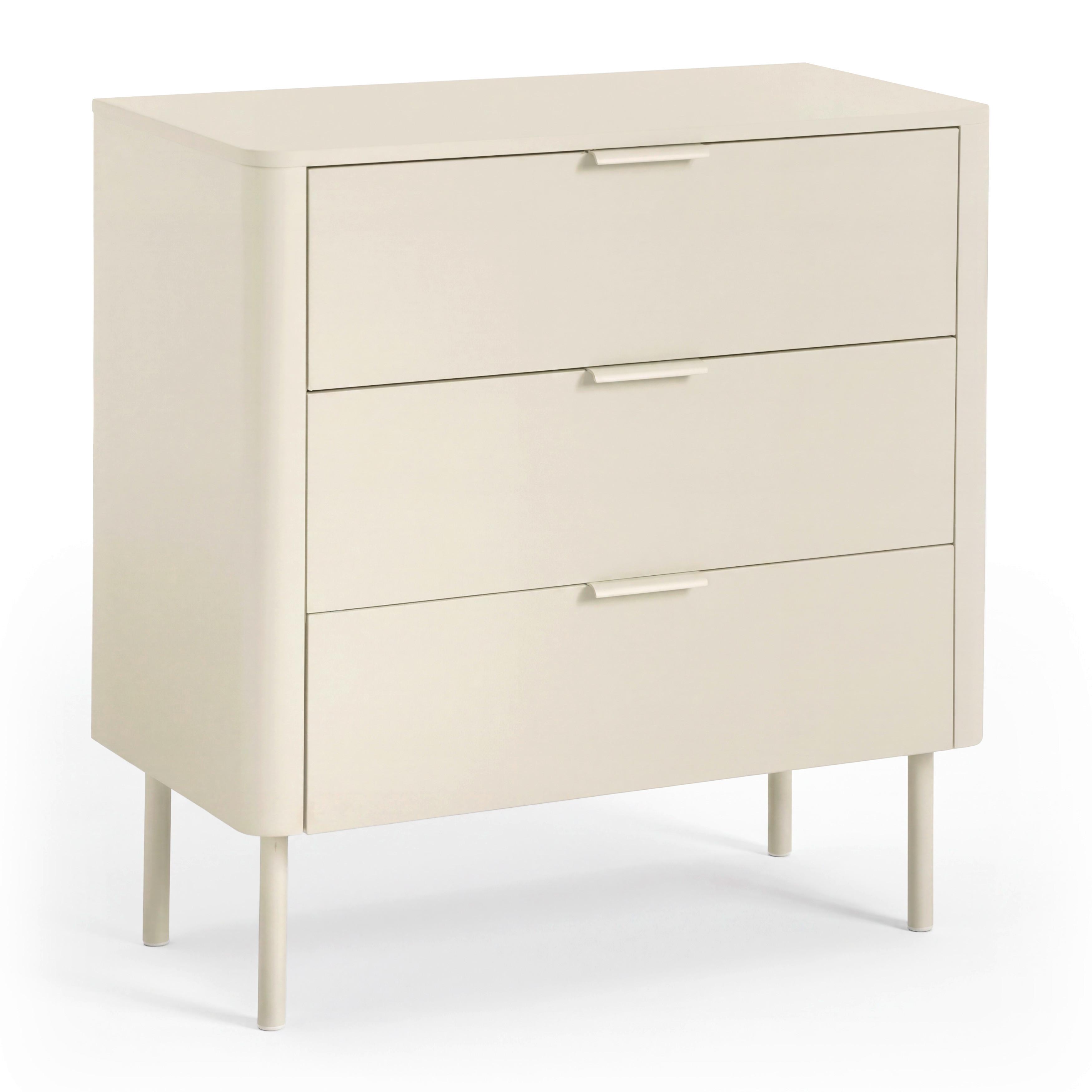 Kommode Brenda Kaschmir MDF/Eisen - Kaschmir, MODERN, Holzwerkstoff/Metall (80/85/40cm) - Bessagi Home