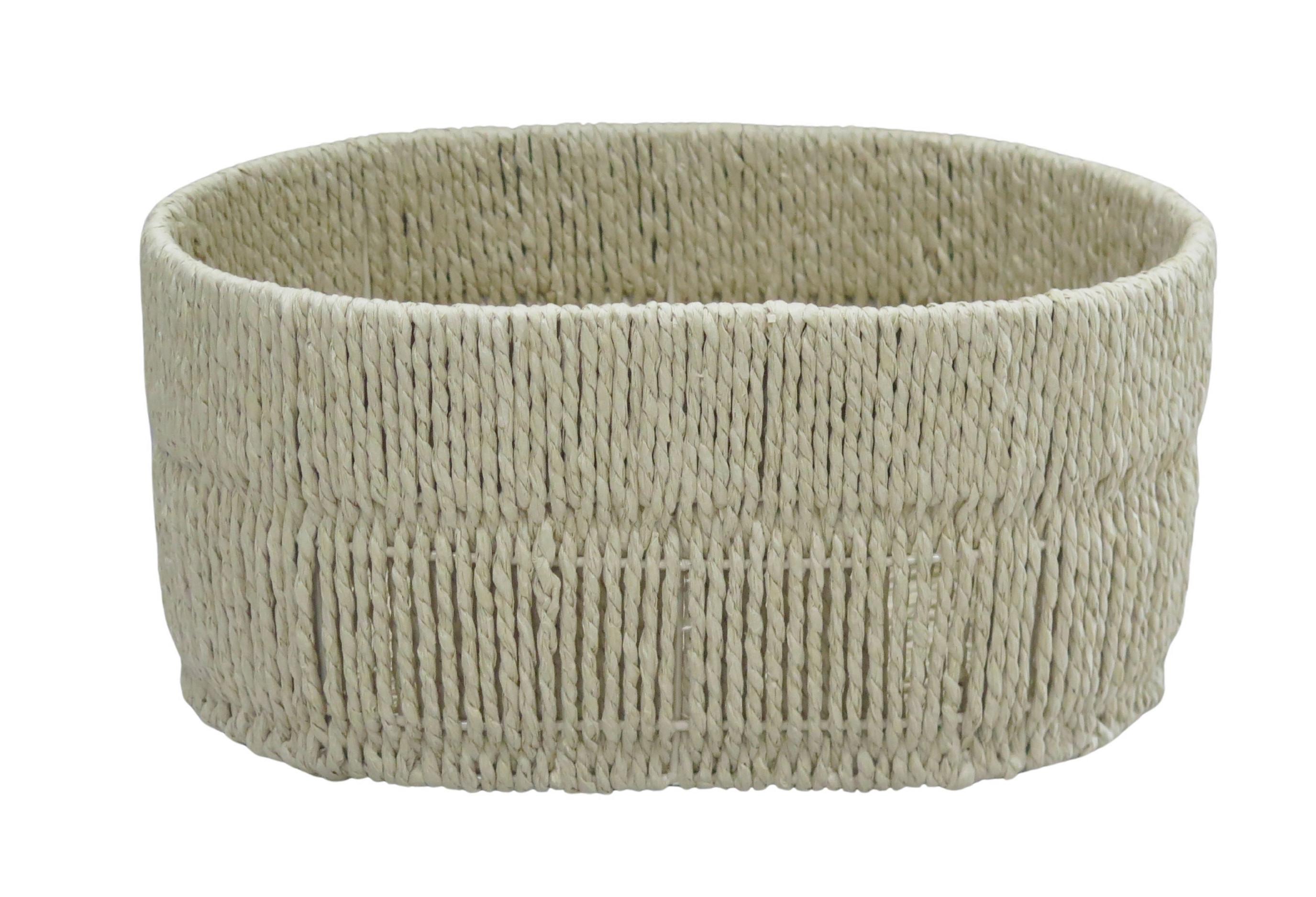 Coș Casei Oval M - culoare natur, Konventionell, hârtie/metal (35/16/24cm) - Mömax