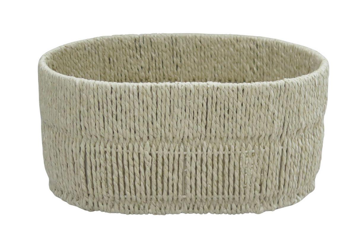 Coș Casei Oval M - culoare natur, Konventionell, hârtie/metal (35/16/24cm) - Mömax