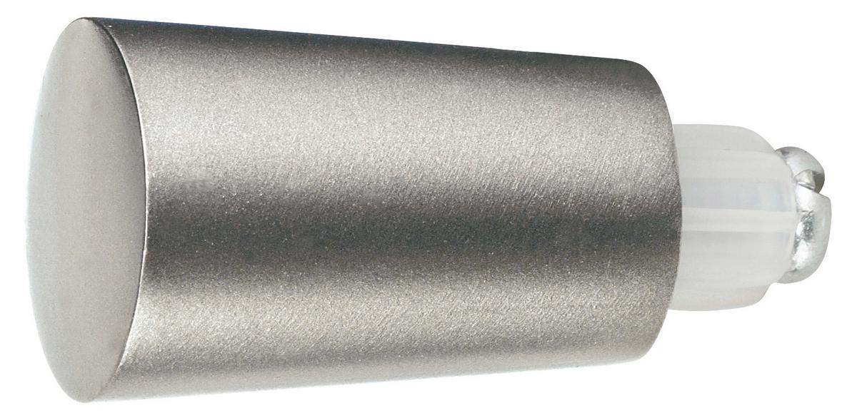Endstück Combi Tulpe aus Metall - Edelstahlfarben, MODERN, Metall (1/1/1cm) - Modern Living