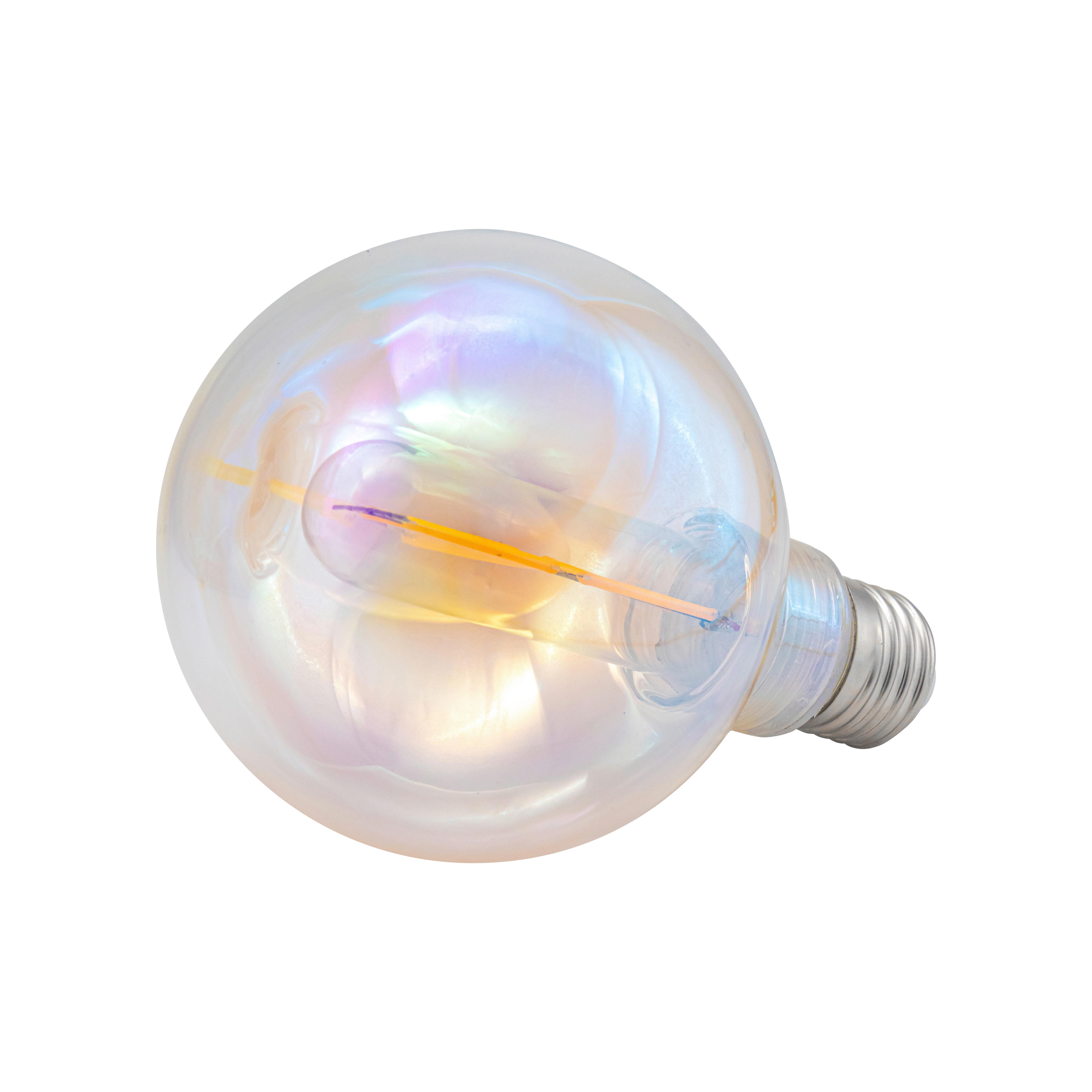 LED-LJUSKÄLLA DEKO - pärlemor, Romantik / Lanthus, metall/glas (9,5/13,8cm) - Mömax