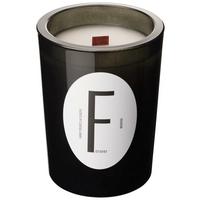 Gyertya Üvegben Letter - világosbarna/fehér, Üveg/paraffin (9/12cm) - Modern Living