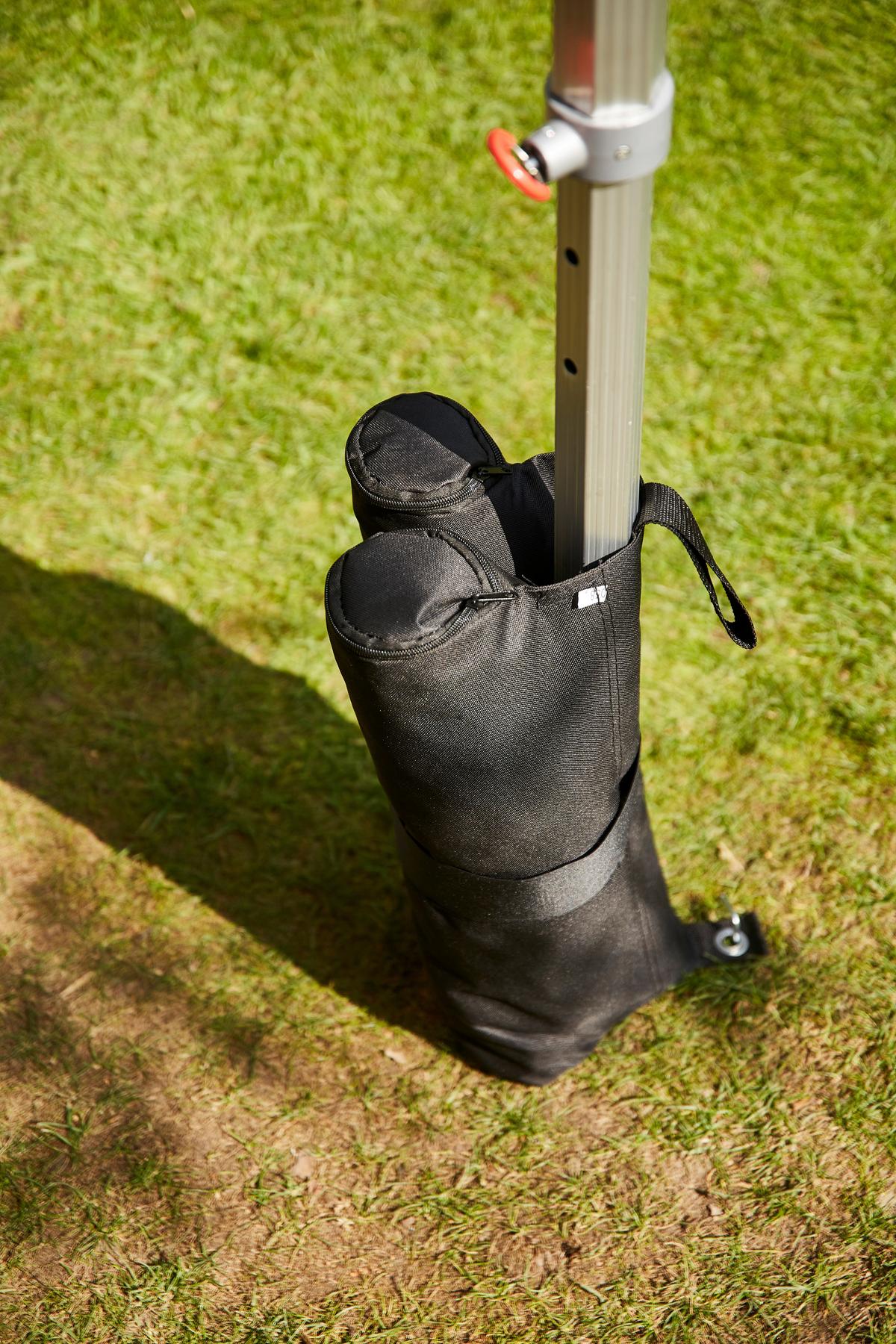 Pavillon-Beschwerung 4er-Set - Schwarz, MODERN, Kunststoff (52,5/25/53cm) - Siena Garden