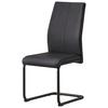 Scaun cantilever ANNE - negru, Konventionell, metal/textil (44/96/57cm) - Best Price