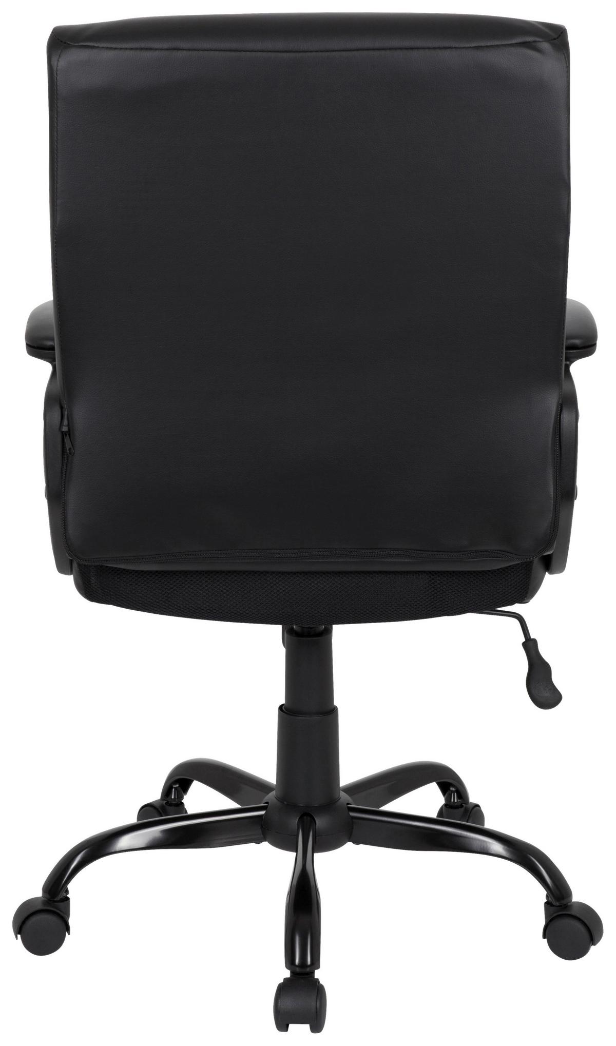 Pisarniški Stol Ergosmooth Big, Črna - črna, Moderno, umetna masa/tekstil (61/102/52cm) - MID.YOU