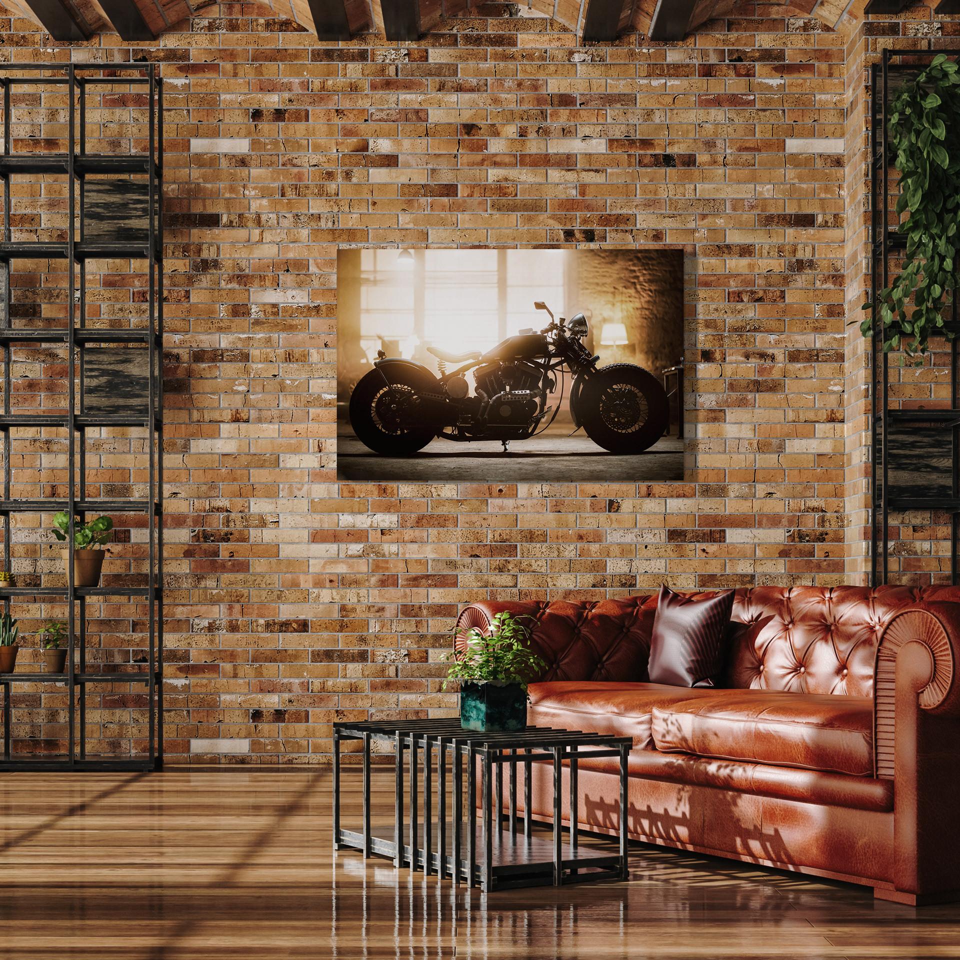 Slika 80/120cm Silver - braon/bež, tekstil/pločasti materijal (120/80cm) - Premium Living