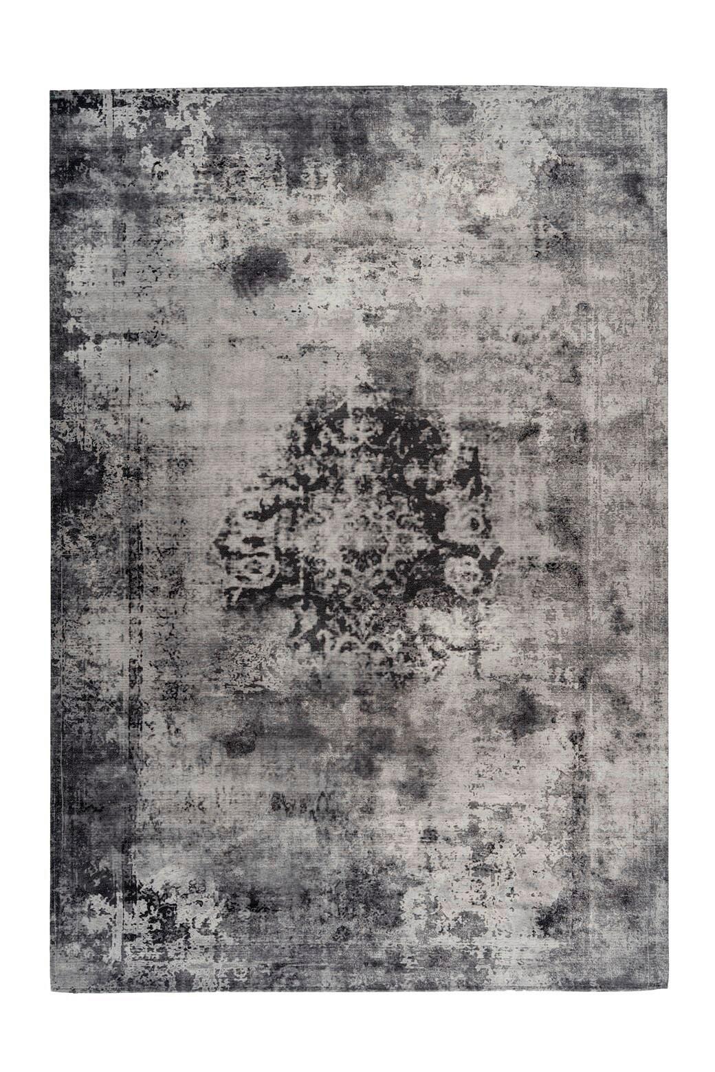 Flachwebeteppich Vintage 8403 Grau - Grau, Konventionell, Textil (140/200cm) - Kayoom