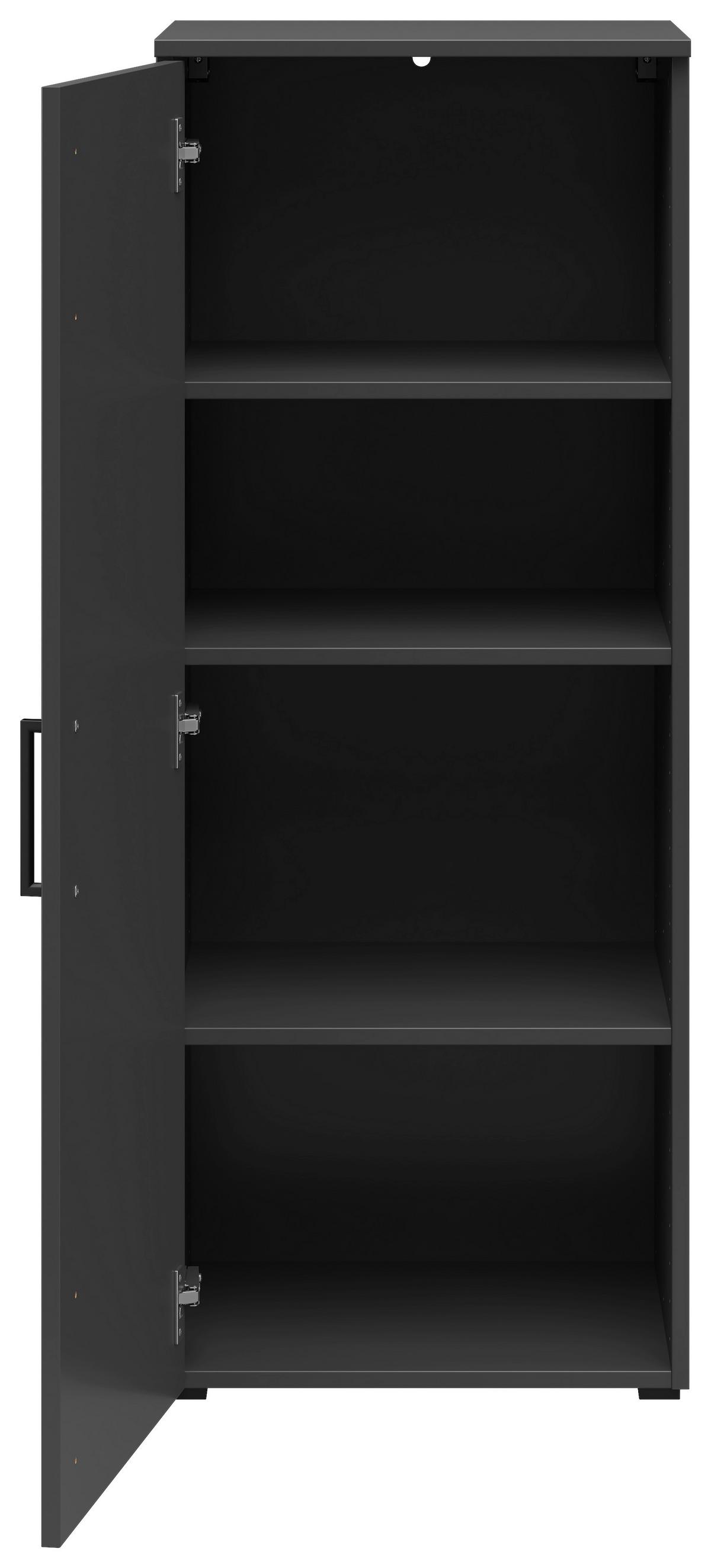 Kommode Multistauraum Graphitfarben - Anthrazit/Graphitfarben, Modern, Holzwerkstoff/Kunststoff (45/115/40cm) - Premium Living