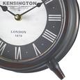 Tischuhr Kensington - Schwarz/Weiß, MODERN, Glas/Papier (24/8/32cm) - MÖMAX modern living