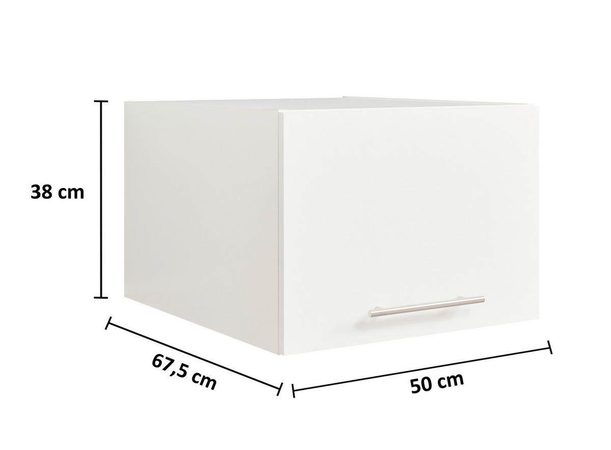 NADSTAWKA NA SZAFĘ LAUNDREEZY - kolor srebrny/biały, Design, materiał drewnopochodny/metal (50/38/67,5cm)