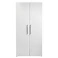 Drehtürenschrank Alpinweiß Hochglanz - Weiß, MODERN, Holzwerkstoff (100/208/57cm) - PREMIUM LIVING