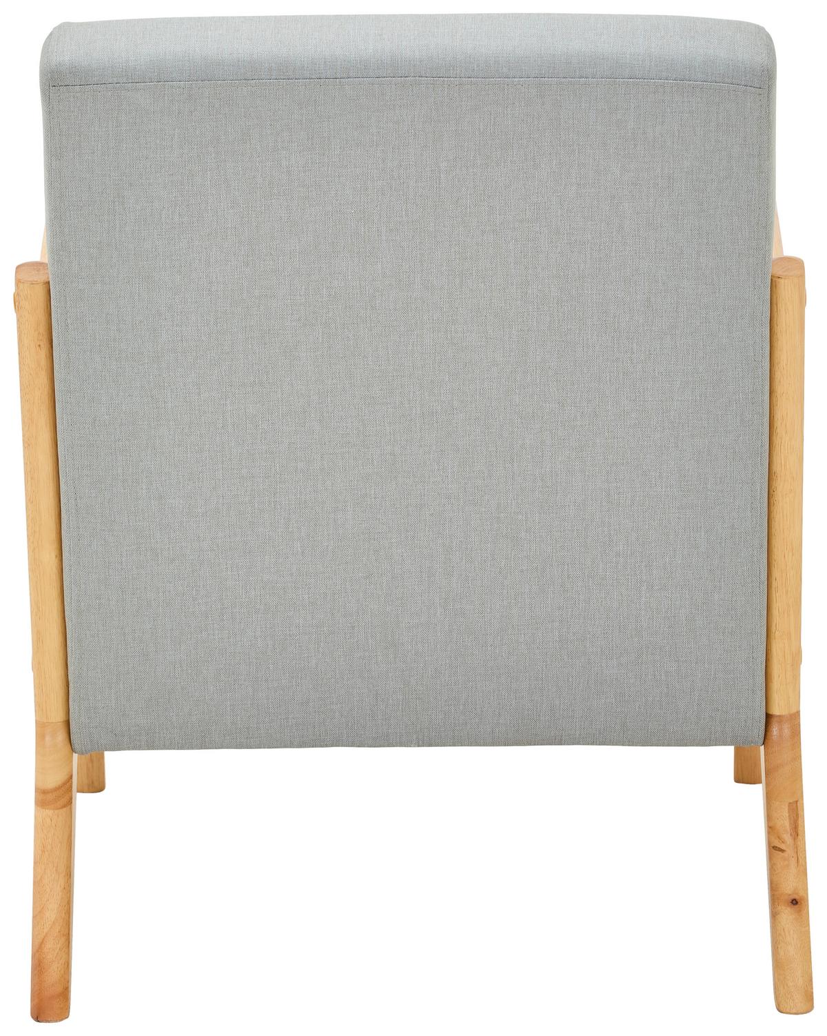 FOTEL JEAN - kolor naturalny/szary, Modern, tkanina/drewno (73/76/60cm) - Livetastic