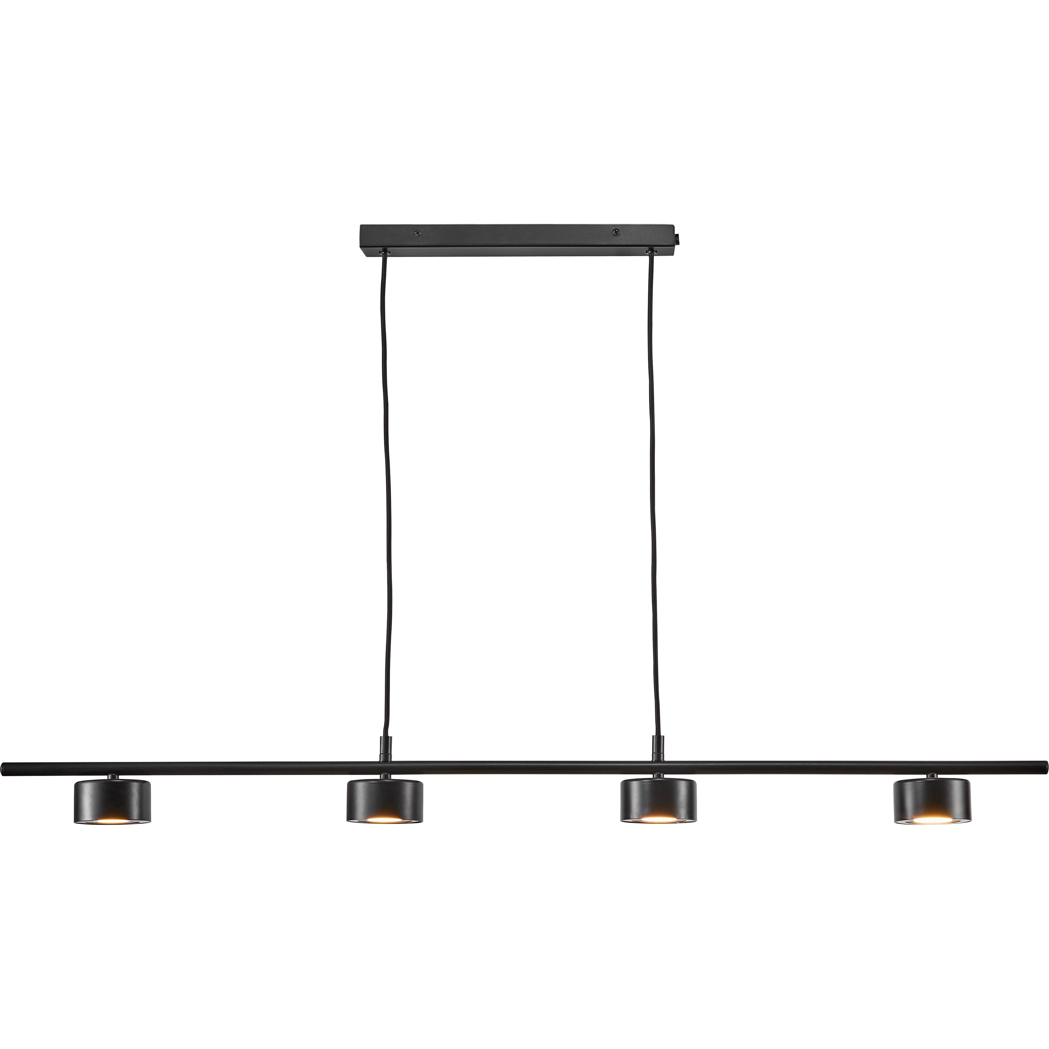 LAMPA WISZĄCA LED 2010813003 CLYDE PELA 4 LINE - czarny, Design, metal (115/8,5cm) - Nordlux
