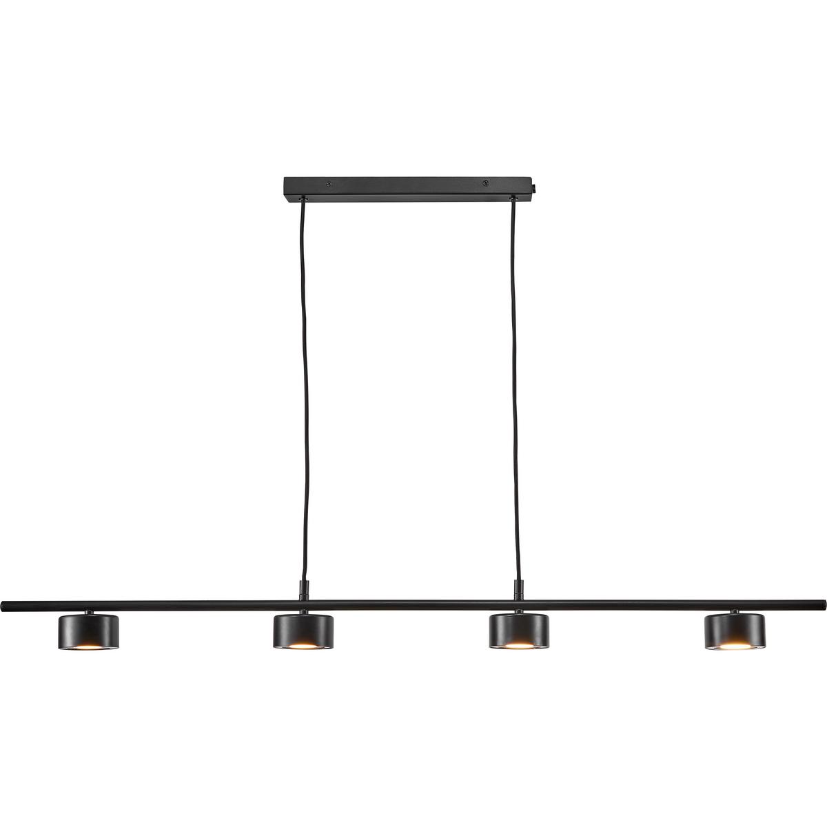 LAMPA WISZĄCA LED 2010813003 CLYDE PELA 4 LINE - czarny, Design, metal (115/8,5cm) - Nordlux