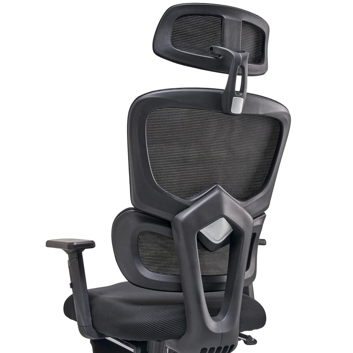 KRZESŁO OBROTOWE PARMA - czarny, Modern, tworzywo sztuczne/metal (65/115-123/68cm) - Livetastic