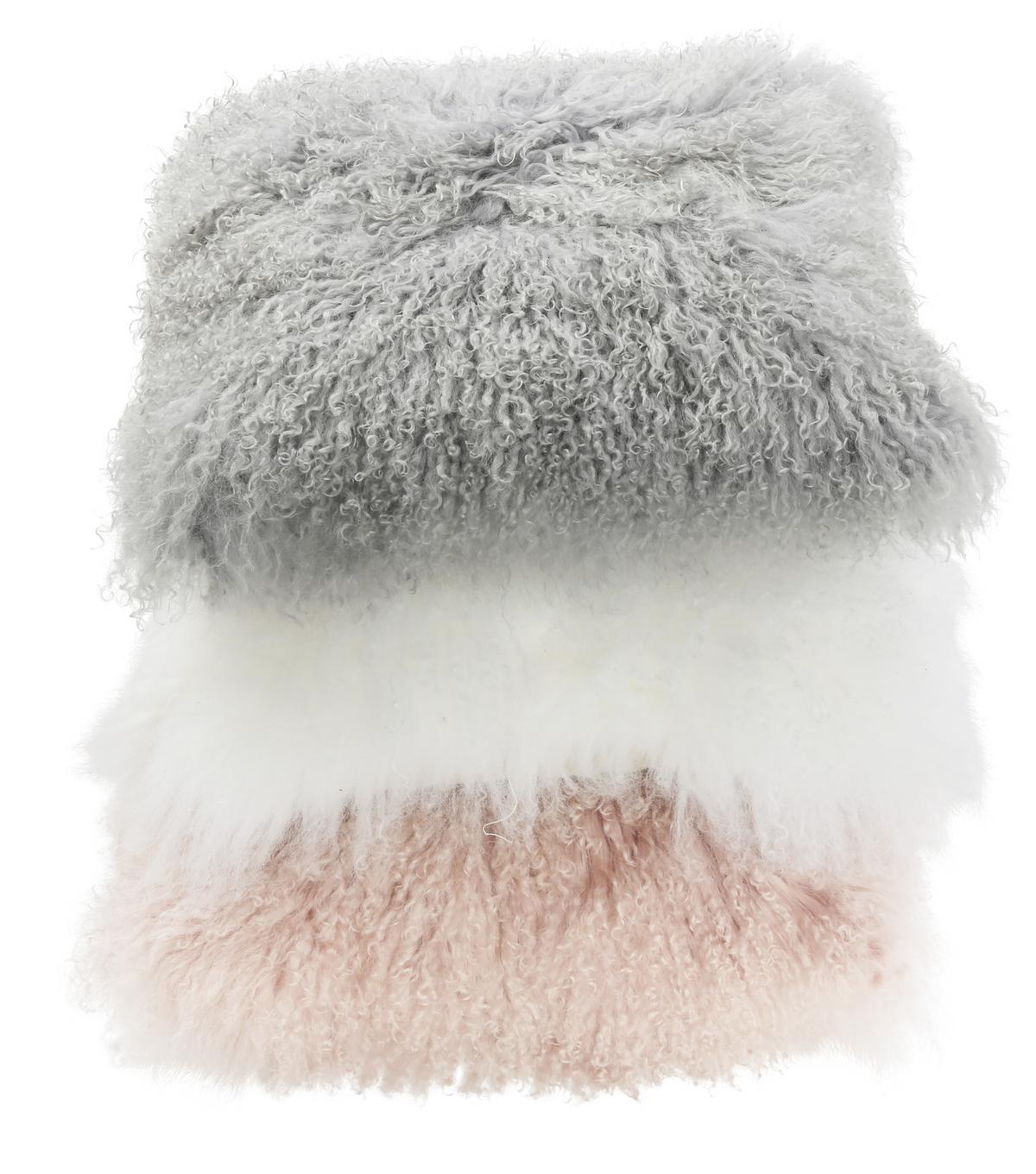 Fellkissen Shaun in Rosa ca. 40x40cm - Rosa, MODERN, Textil (40/40cm) - Premium Living