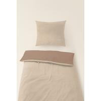 Ágyneműhuzat-garnitúra Cashmere Wende - fehér/világosbarna, textil (140/200cm) - Mömax