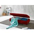 Funkcijski Tabure Larry - rdeča, Moderno, kovina/tekstil (135/42/63cm) - Premium Living