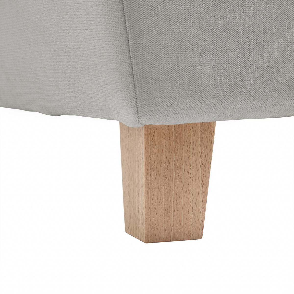 Wohnlandschaft Lugo Grauweiß - Grauweiß, MODERN, Holz/Kunststoff (205/98/266cm) - Mömax