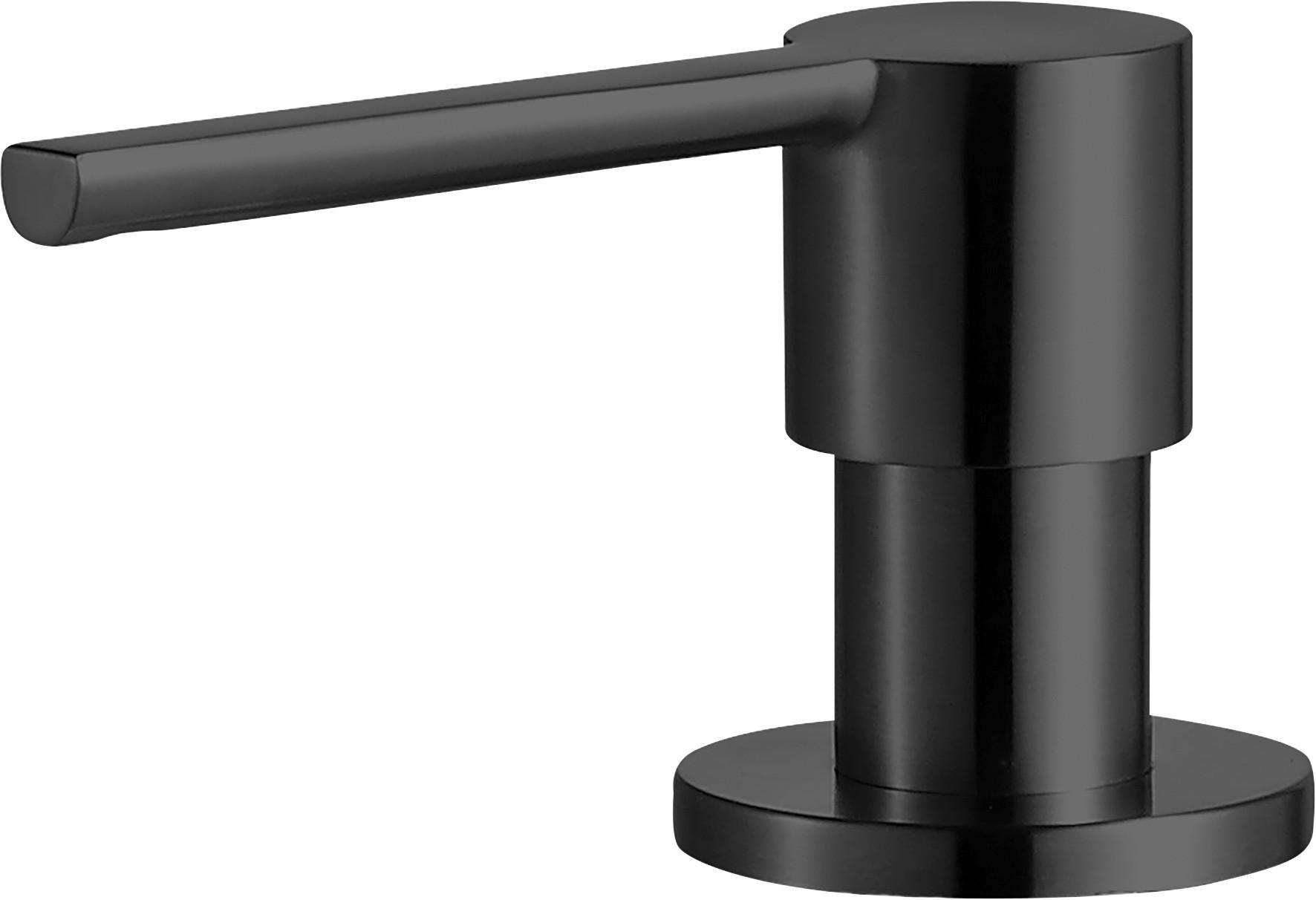 Seifenspender Black Line in Schwarz - Schwarz, Metall