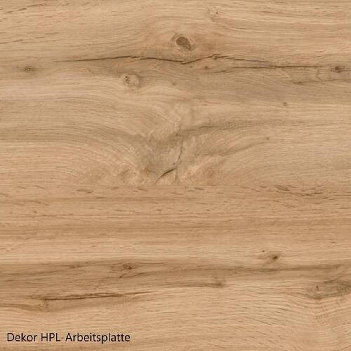 Eckküche Turin mit Geräten ca. 240x360 cm Grau/Eiche - Eiche Wotan/Grau, Design, Holzwerkstoff (240/360cm) - Held