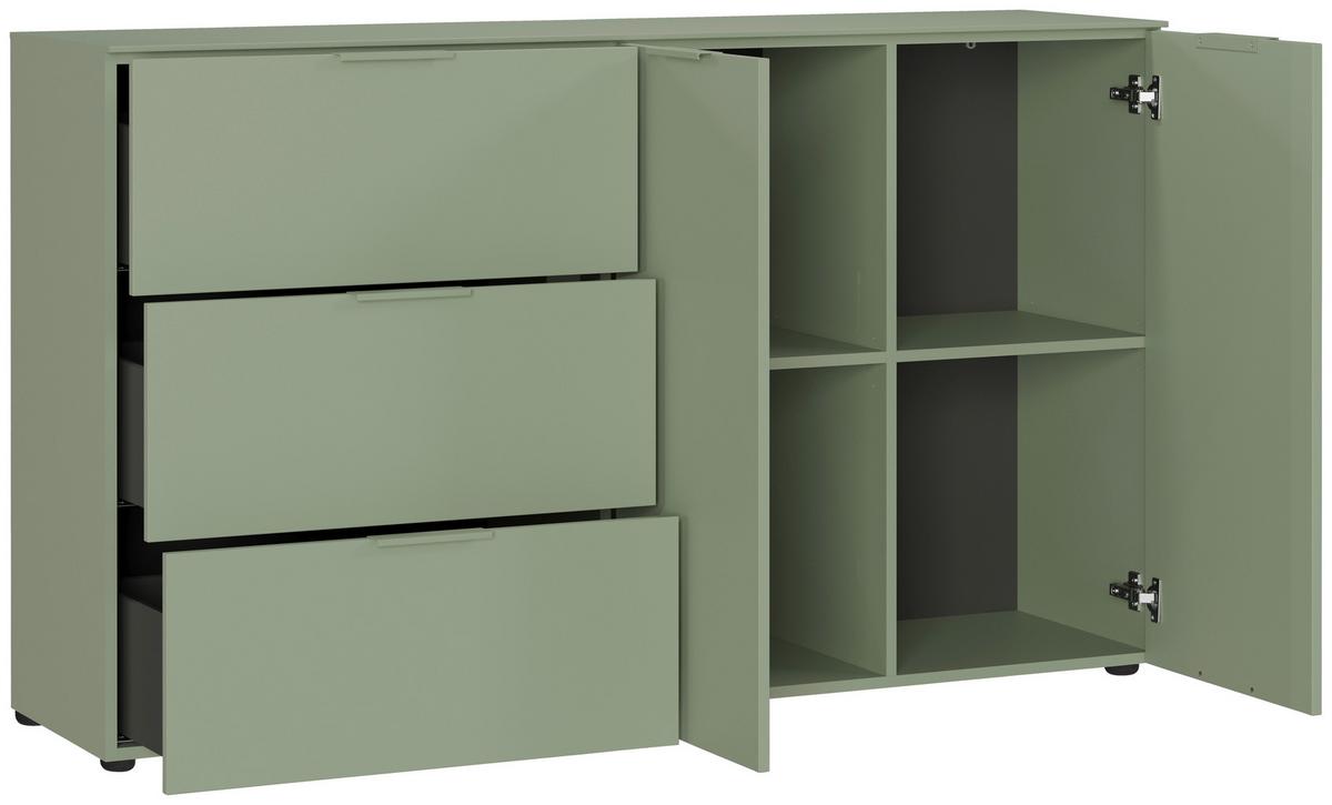 Sideboard Gw-Savoca - Grün, Modern, Holzwerkstoff/Metall (151/98/40cm) - Mömax