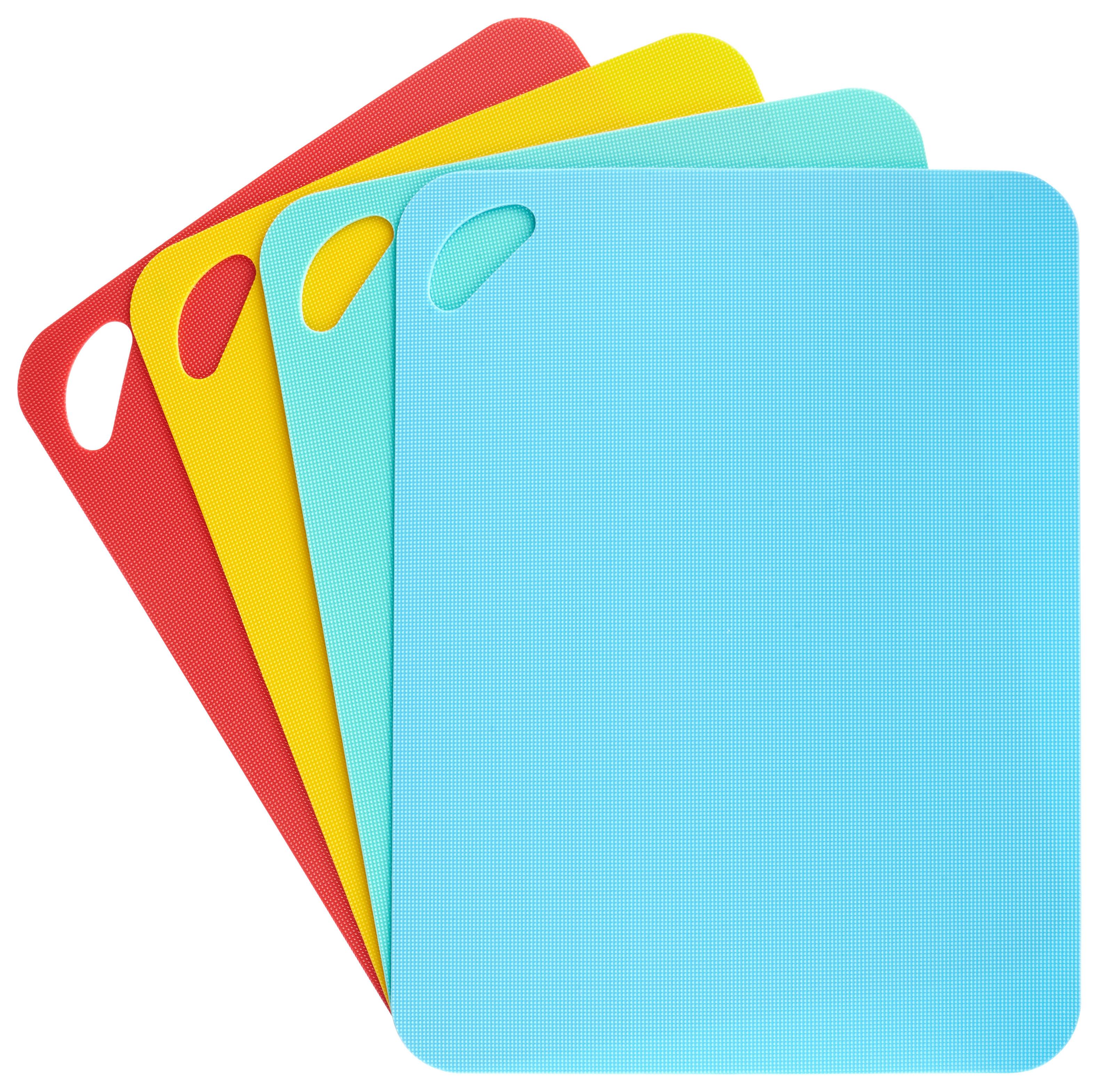 Vágódeszkaszett Lina - sárga/piros, műanyag (38/29cm) - Modern Living