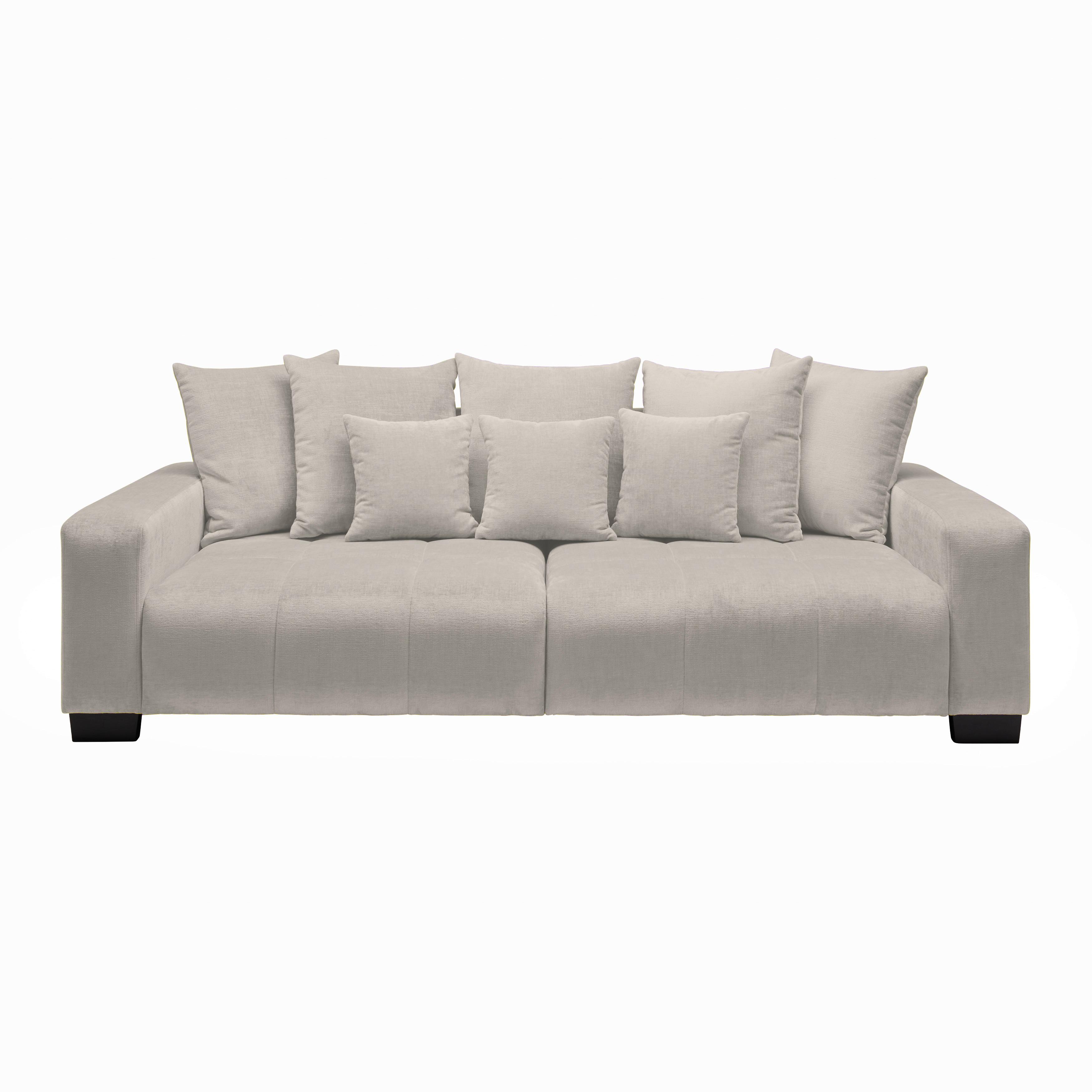 Bigsofa Matteo Hellgrau - Hellgrau/Schwarz, MODERN, Holz (246/93/124cm) - Based