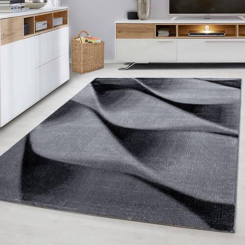 Ravno Tkana Preproga Parma, Črna, 140x200cm - črna, Design, tekstil (140/200cm) - Novel