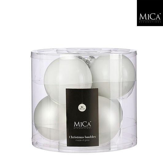 Set Kroglic Za Božično Jelko Snow White- 6 Delni Set - Moderno (8cm) - Mömax
