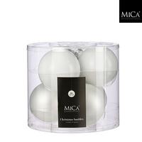 Set Kroglic Za Božično Jelko Snow White- 6 Delni Set - Moderno (8cm) - Mömax