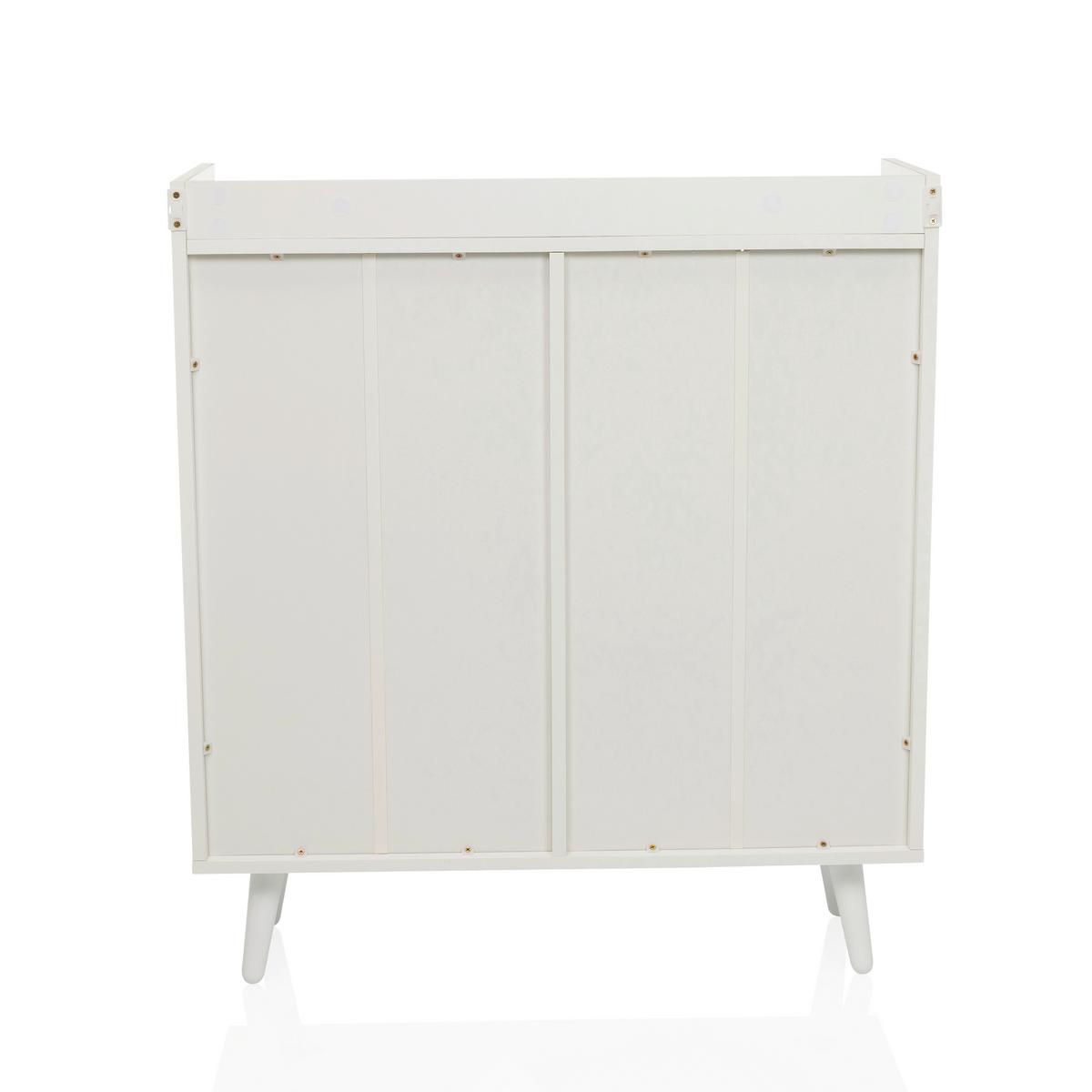 Komoda Myrdal, Bela - bela, Moderno, kovina/leseni material (80/90/30cm) - MID.YOU