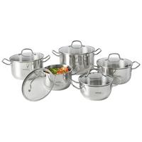 ZESTAW GARNKÓW PALMA - kolor stalowy/przejrzysty, Basics, metal/szkło - Homeware Profession.