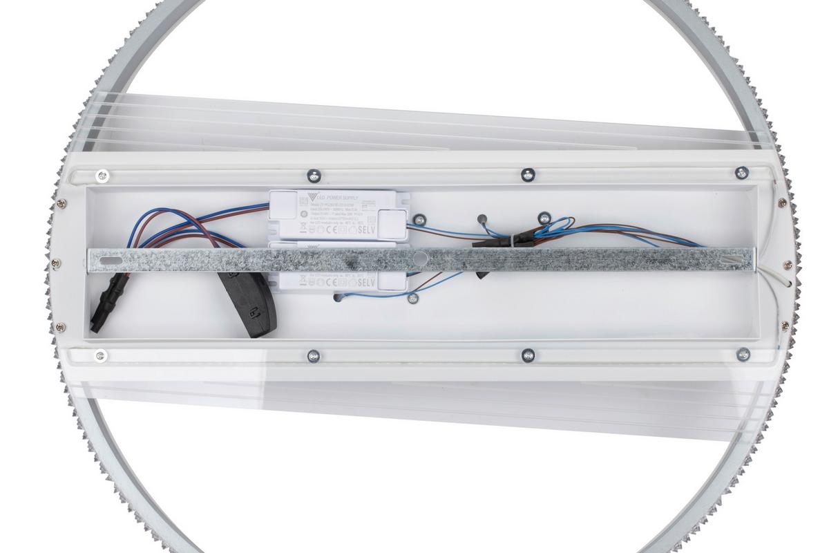 LAMPA SUFITOWA LED VENEDIG - szary, Lifestyle, metal (61/8,6cm) - Ambiente