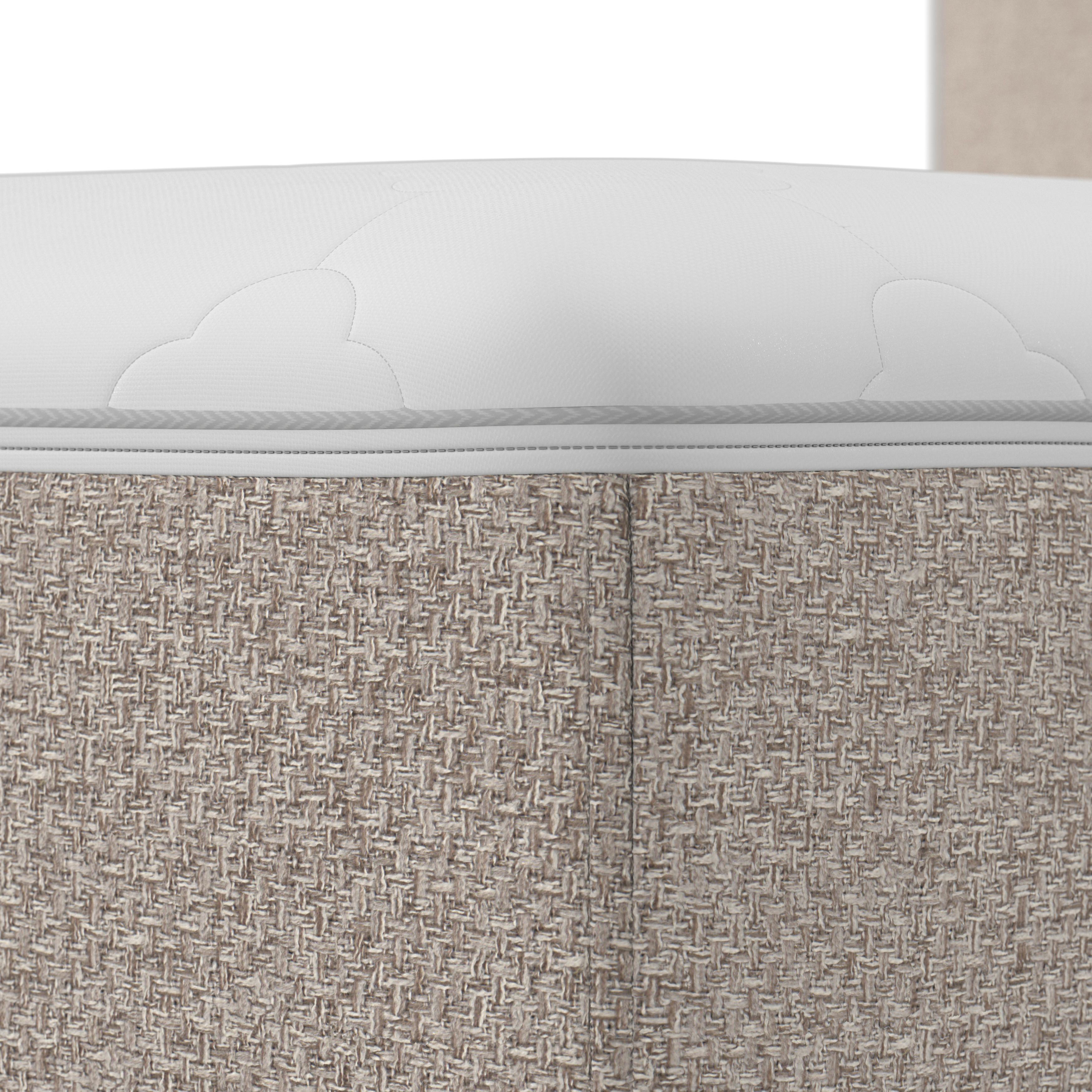BOXSÄNG MARCO - svart/taupe, Modern, trä/textil (140/200cm) - Bessagi Home