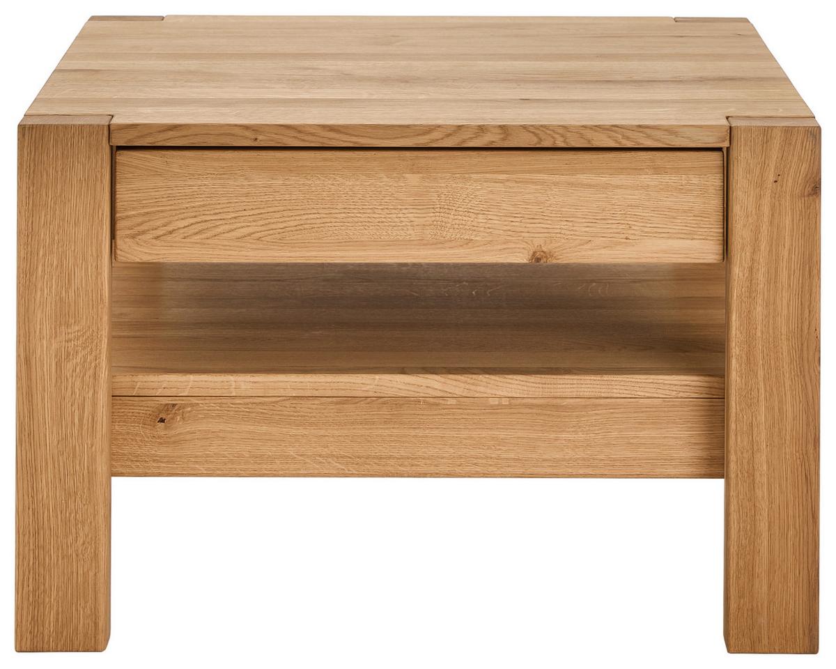 STOLIK KAWOWY PANAMA 2.0 -EXKLUSIV- - dąb dziki, Konventionell, drewno (70/70/47,5cm) - Linea Natura