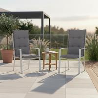 Hochlehner Auflagen Tanana 2er-Set ca.118x46x8cm Grau - Grau, Basics, Textil (118/46/8cm) - Gardenson