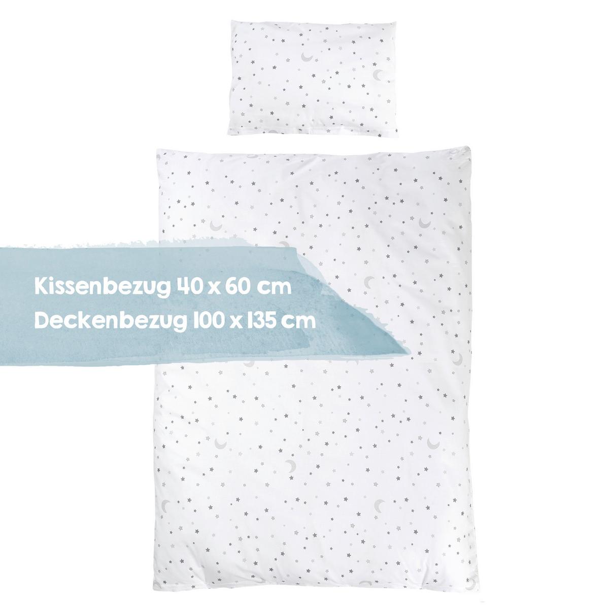 Gitterbettset Magicstar Weiß ca. 70x140cm, 5-teilig - Holzwerkstoff/Textil (70/140cm) - Roba